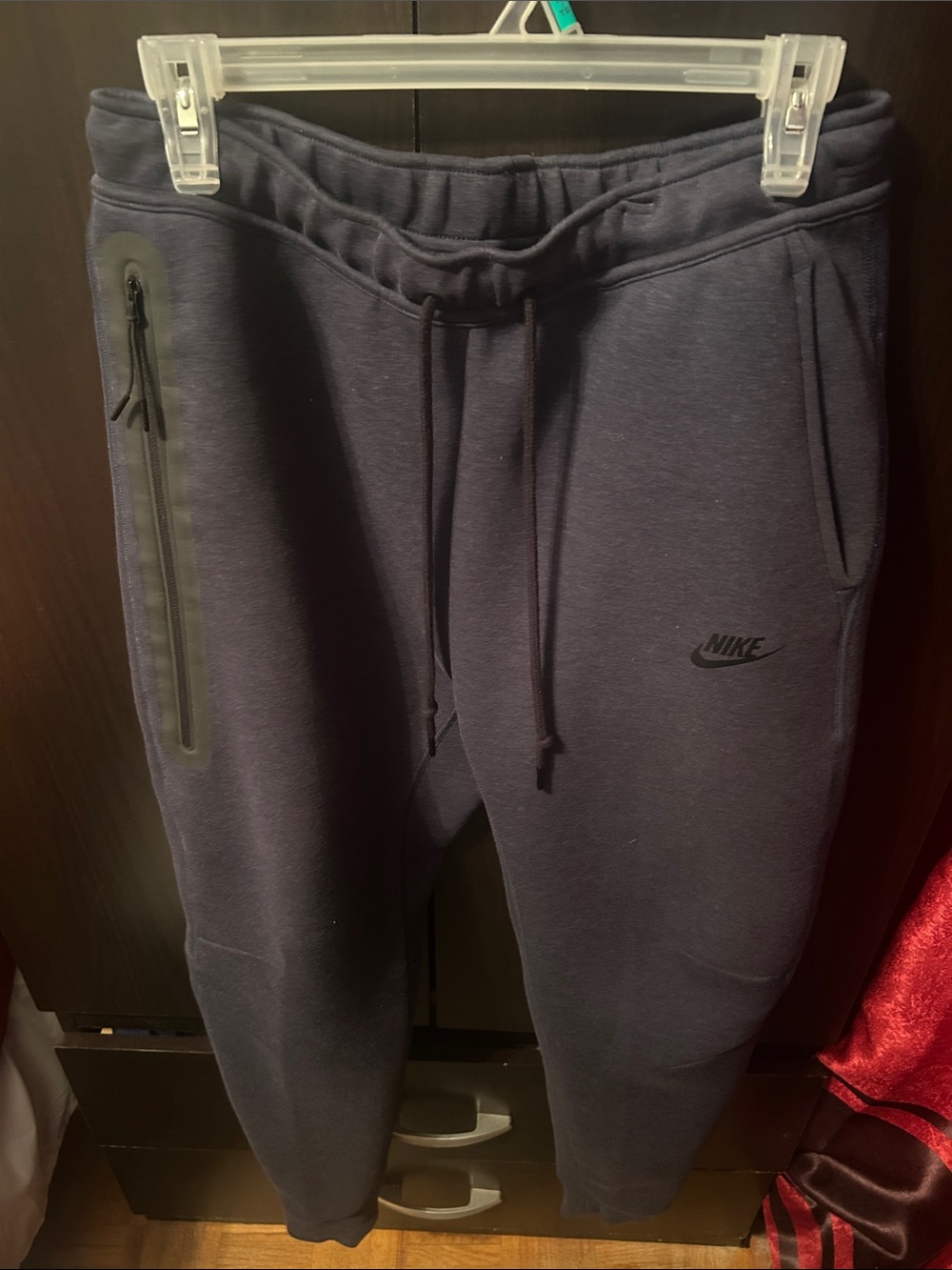 Nike Navy Blue Drawstring Fleece Joggers